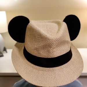 Etsy Disney Mickey Straw Hat with Black Ears Size 21"